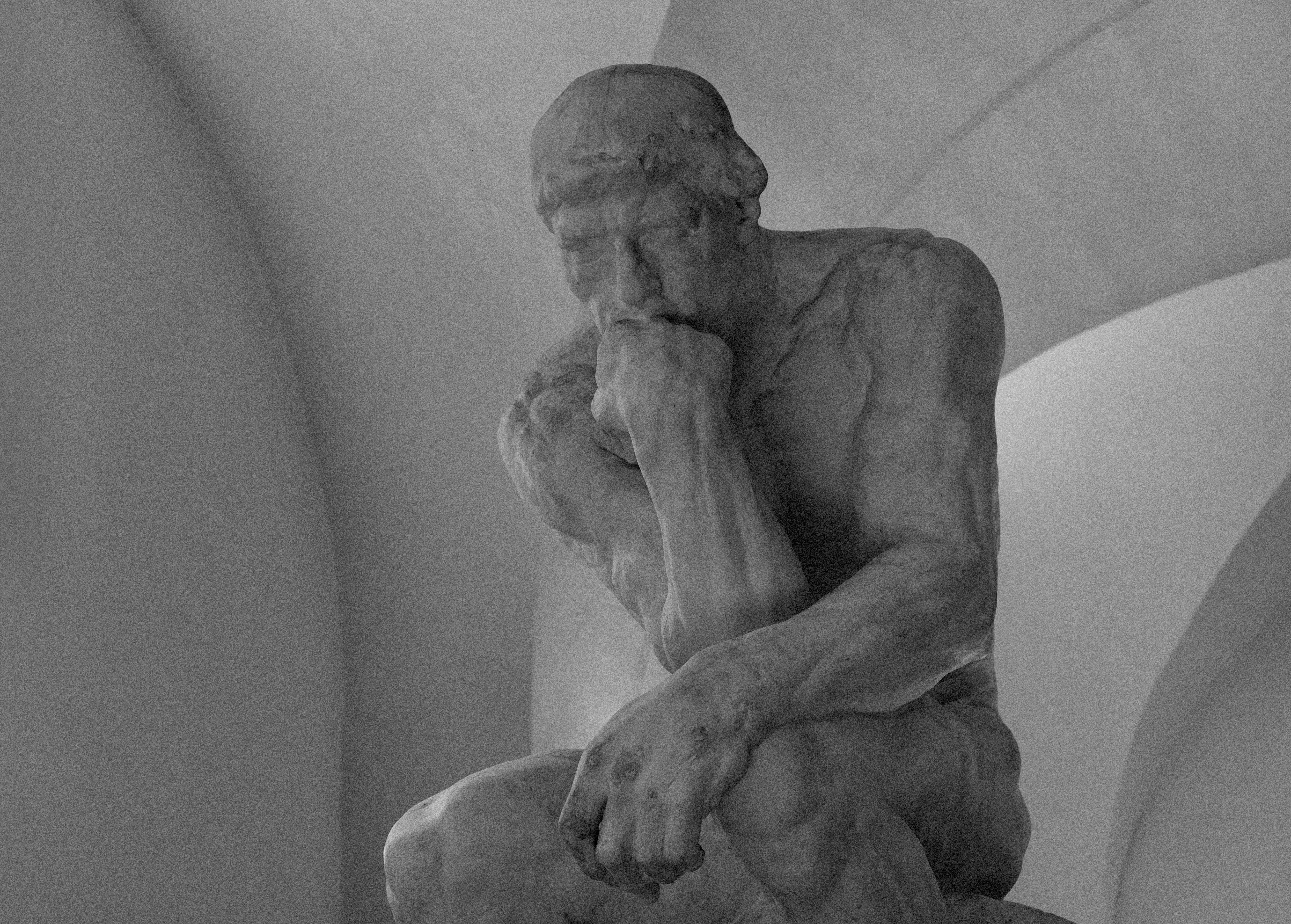 thinking man statue